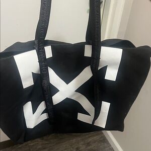 Off-white brand Black and White Tote Bag